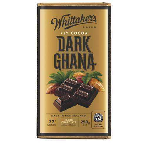 Whittakers Dark Ghana Block | 250 g | 72 % Cocoa