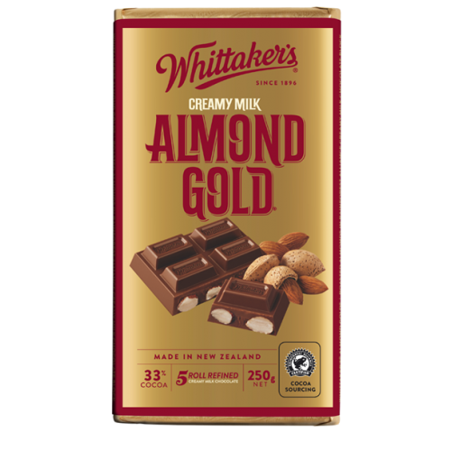 Whittakers Creamy Milk Almond Gold Block | 250 g