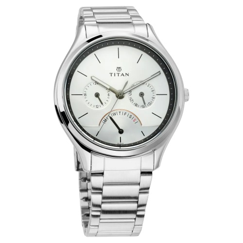 Work wear Watch with Silver Dial & Stainless Steel Strap Men's Watch | 1803SM01 |