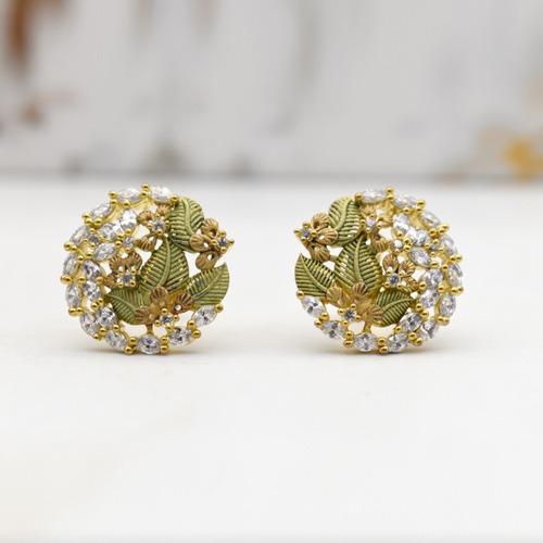 Gold Plated Leaves Earing For Women | Earring For Women's | Earrings