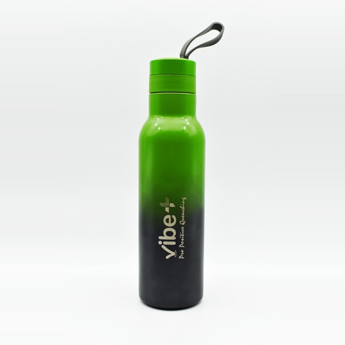 Vacuum Bottle | Thermal Bottle Black And Green Colour Shine | Water Bottle