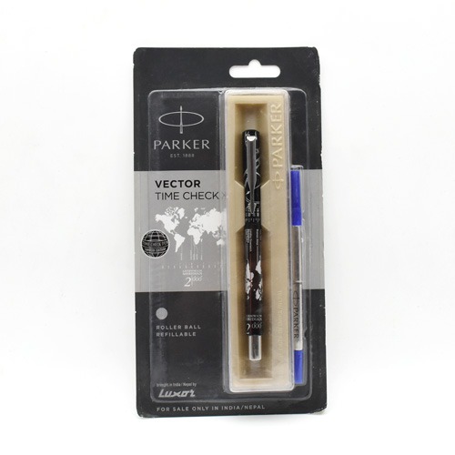 Parker Moments Vector Timecheck Gold Trim Roller Ball Pen |   Pen for Gift| Suitable for Gifting  |  Premium Ball Pens | Pens For Office Use