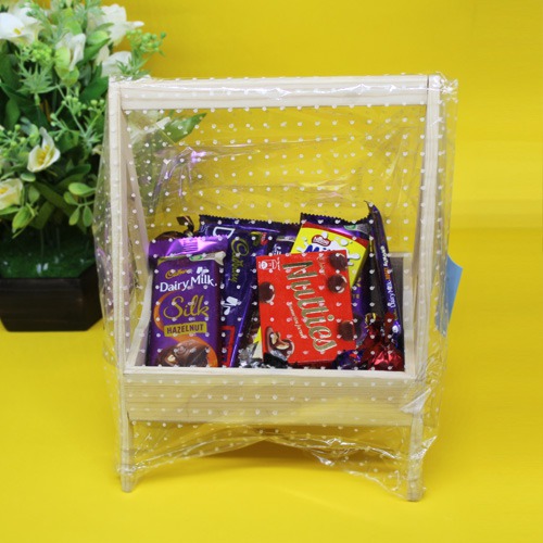Chocolate Hamper with Wooden Swing