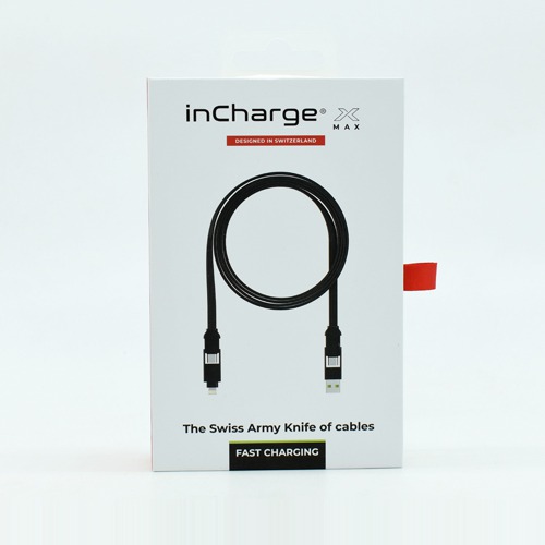 inCharge X Max - The 100W Extra Long Cable for Home and Travel, 5ft/1.5m Charging USB/USB-C/Micro USB/Lightning Cables for All of Your Devices