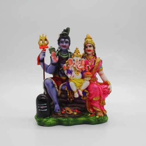 Shiva Ganesha Parvati/Shiv parivar/Shiv Idol/Shiv parivar Metal/shivji Metal/shivpariwar for Pooja/Shiv parivar murti/Shiv parivar/Shiv ji Idol Statue for Home Decoration and Gifting