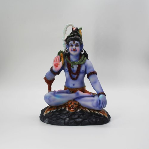 Fiber Multicolour Shiv Idol  Shiva Idol for Home & Office Temple I Living Room I Car Dashboard