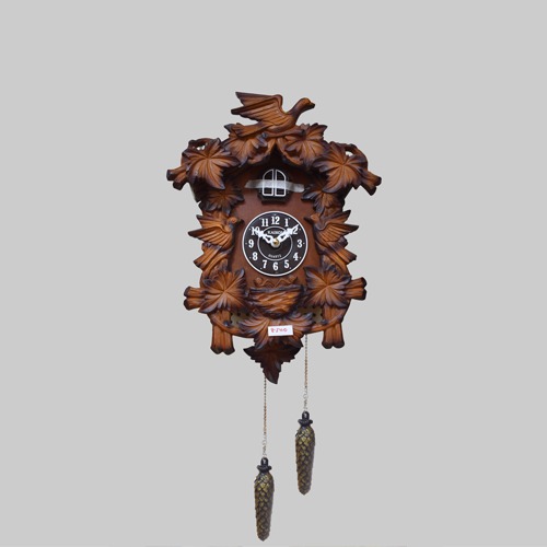 Kairos Wooden Cuckoo Clock ( 12x 8.10 inches, Brown )