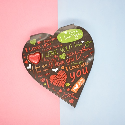 Handmade Chocolate 11 Piece Heart Shape Chocolate and Box for Gift Truffles