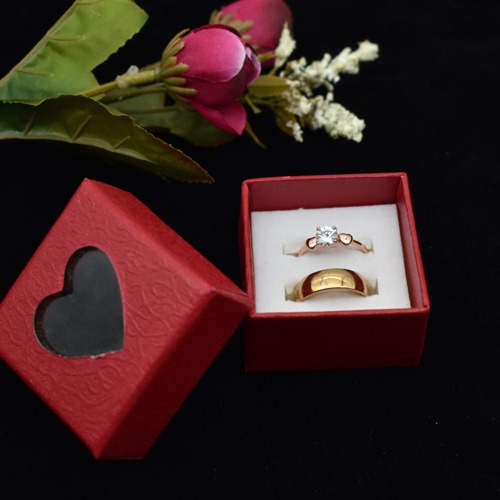 Couple Ring For lovers In Rose Gold and Gold For This valentine Day.