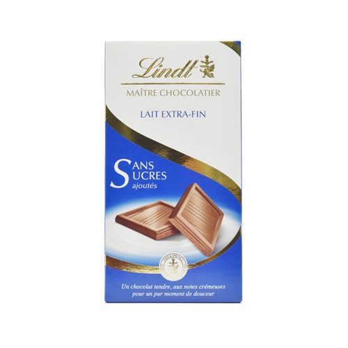 Lindt Maitre Chocolatier Lait Extra -Fin Sans Sucres( Sugar Free)