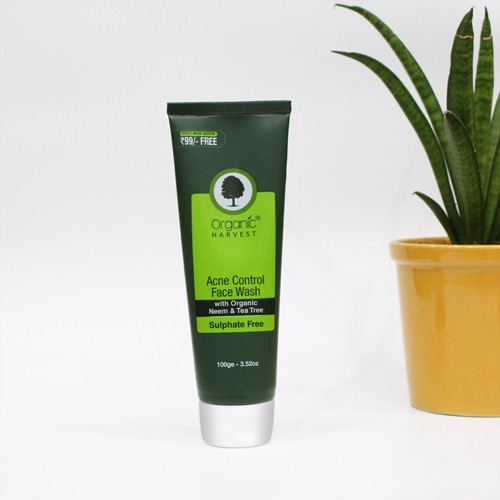 Organic Harvest Acne Control Face Wash | Makes Skin Brighter and Radiant