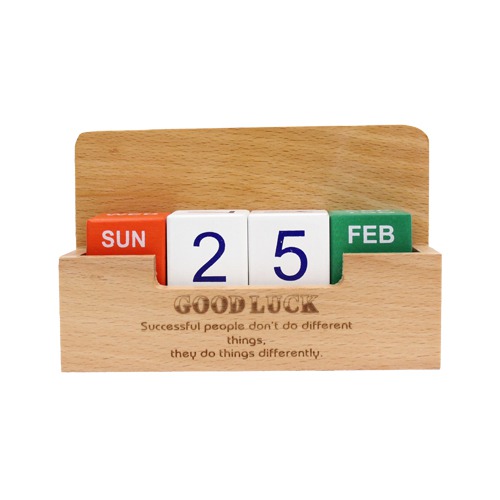Premium Wooden Compartments Pen, Mobile & Visiting Card Holder |  Desk Organizer with Wooden Calendar, Pen and Visiting Card Holder for Home and Office