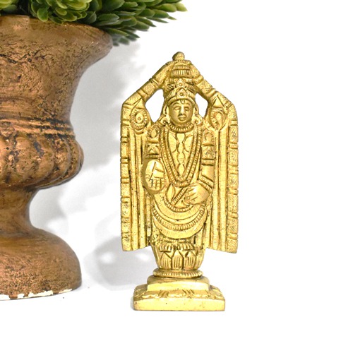 Brass Tirupati Balaji Idol For Puja
