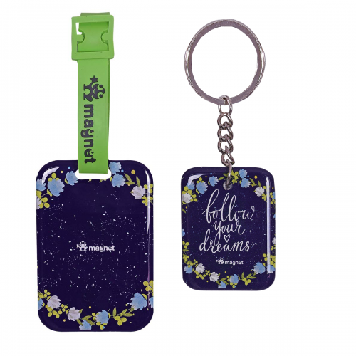 Dreaming For The Stars Bag Tag Set | Luggage Tags for Trolley, Suitcase, Backpacks