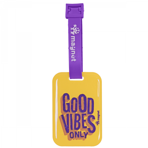 Good Vibes Only Bag Tag |Luggage Tags for Trolley, Suitcase, Backpacks