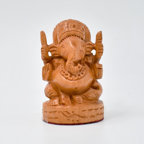 Brown Baby Ganesha Idol for Car Dashboard