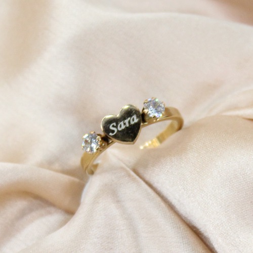 Personalize Women Engraved Name Ring | Metal Name Ring Customise Your Ring for Girls