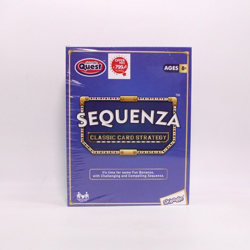 Sequenza – Classic Card Strategy Game, Includes Large Game Board, Sequenza Cards and Premium Marker Chips with Carry Pouch