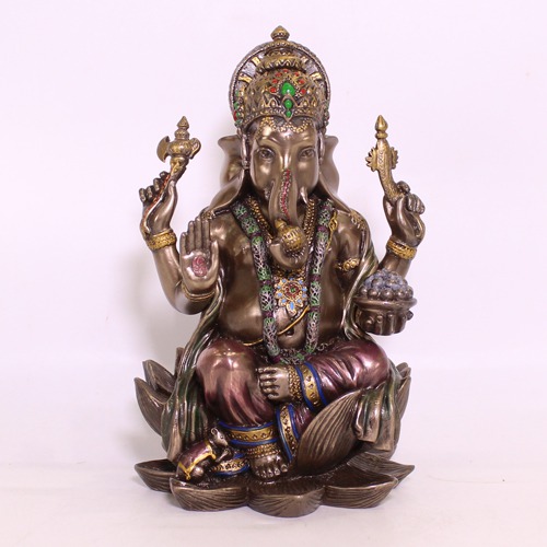 Polyresin Lord Ganesha Statue For Home And Office Decor