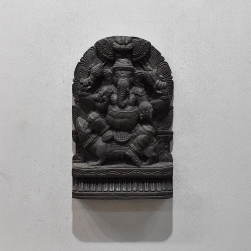 Wooden Ganesha Idol Wall Hanging