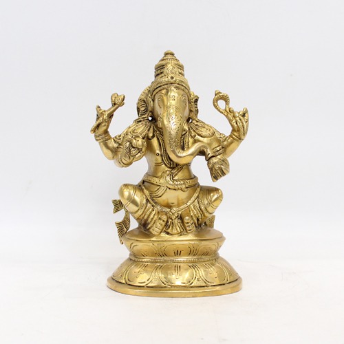 Brass Ganesha Murti For Home Decor