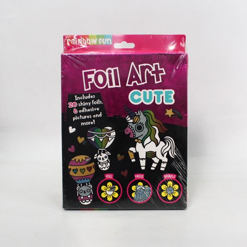 Rainbow Fun Foil Art Cute Pack | Activity Books | Magic | Mystical | Fairy tales