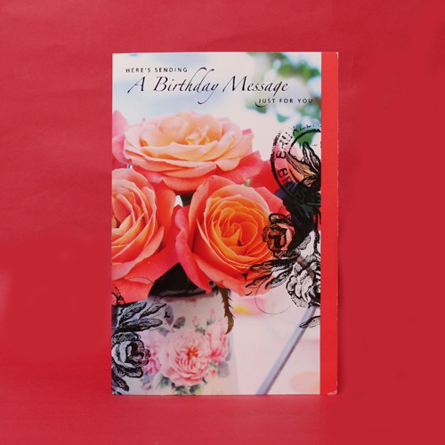 Here's Sending A Birthday Message Just For You | Birthday Greeting Card