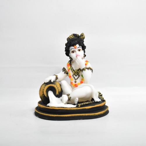 Bal Krishna With Makhan Murti | Showpiece Figurines| Religious Idol | Gift Article | Decor Your Home