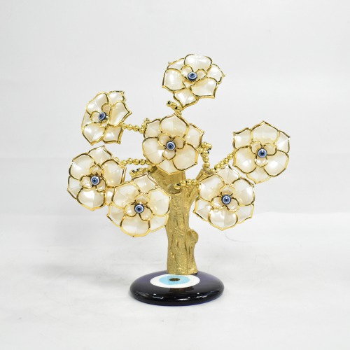 Golden Evil Eye Tree For Protection, Good Luck Charm and Stability fine Quality of Polyresin For Vastu