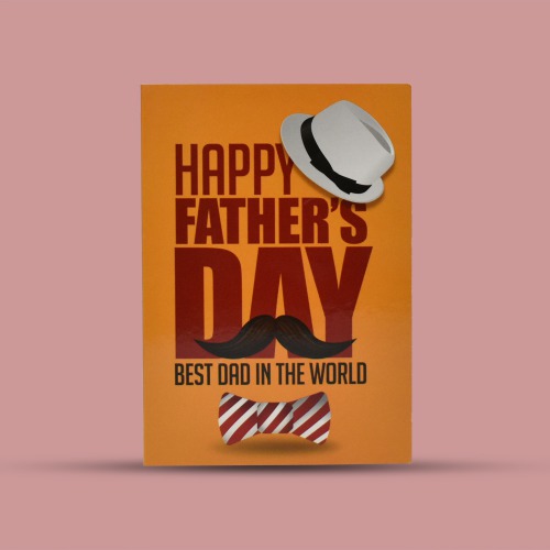 Happy Father's Day Best Dad I The World | Father's Day Greeting Card