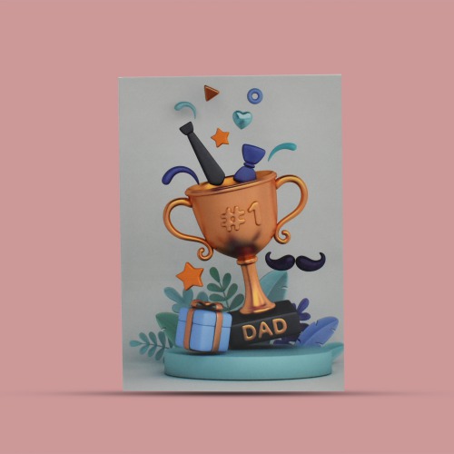 # 1 Dad| Father's Day Greeting Card