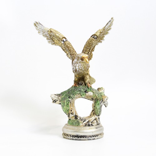 Eagle Statue Wild Bird Flying Hawk Sculpture Feng Shui Decorative Home Office Showpiece Figurine