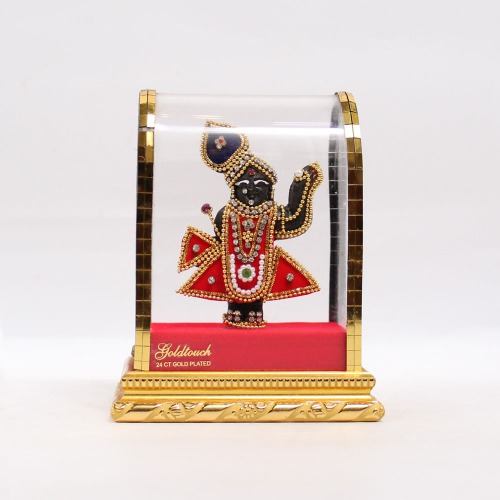 Red Shrinathji Cabinet Murti | Shrinathji Murti | Shrinathji | Statue For Living Room | Shrinathji showpiece