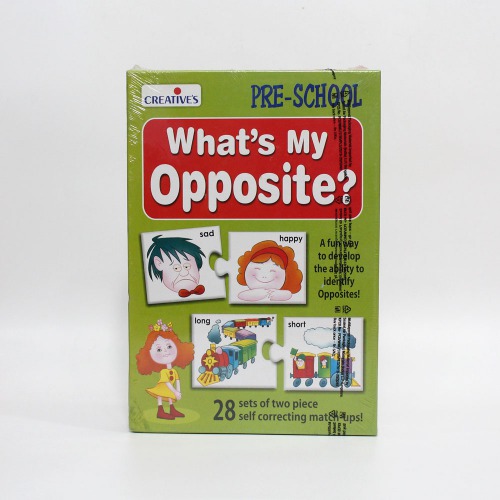 Creative What's My Opposite, (28 Sets of Two Piece) Pre School for Kid - for Child 4 & Up | Activity Games