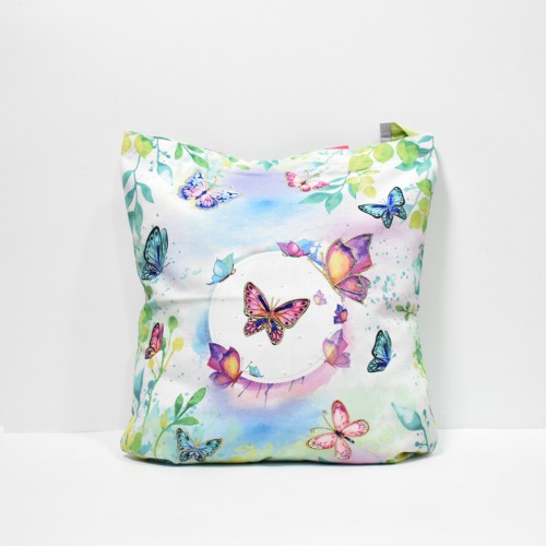 Pinaken Butterfly Canvas Tote Bag For Women and Girls