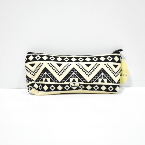 Pinaken Black And White Design Utility Pouch For Women and Girls