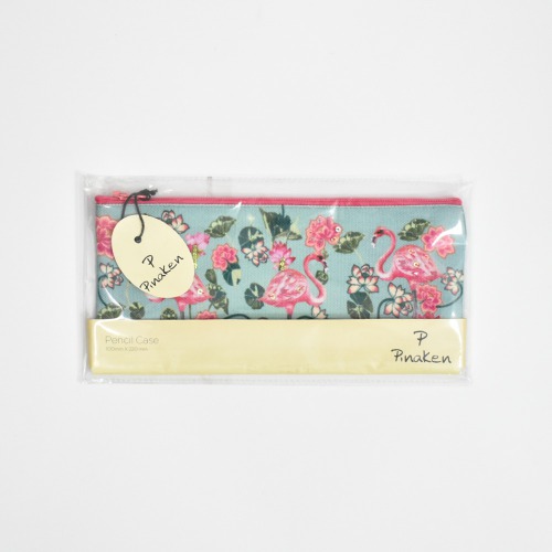Pinaken Tropical Flamingo Printed pencil Pouch For Women and Girls