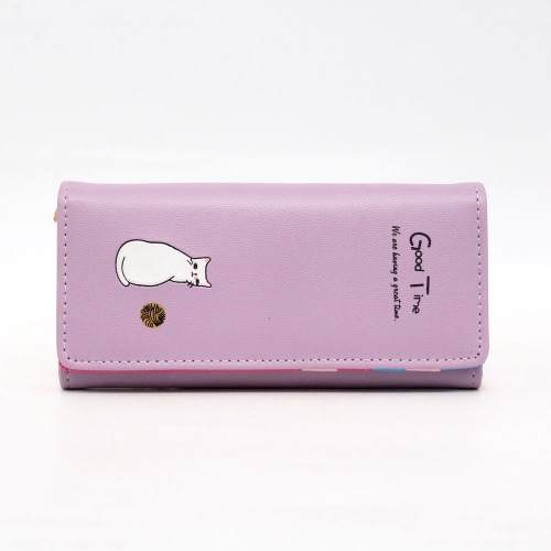 Cute Cat Printed Wallet For Women and Girls| Clutches For Women