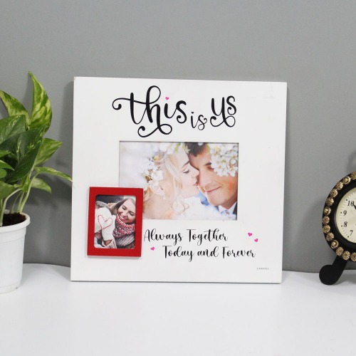 This is us Always Together Today and Forever Wooden Frame | Wooden Photo Frame| Tabletop Frame| For Special One