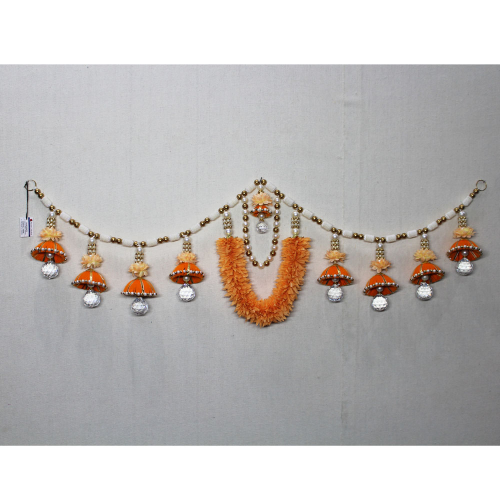 Gajra Toran with Diamond | Artificial Flower Toran Online | Door Hanging Toran Online | For Diwali entrance decoration, Party, House Warming etc