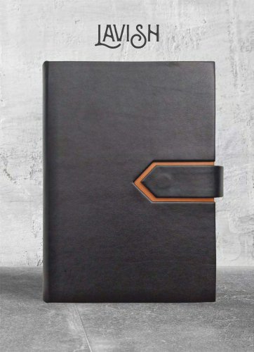 Lavish | Classy Fine Leather Textured Dual Tone Modern Diary | Elegant Design with a Sleek Magnetic Closure and a Pen Loop