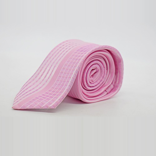 Panel Tie For Men | Pink Colour Necktie Gift  Formal Tie | Gift For Men