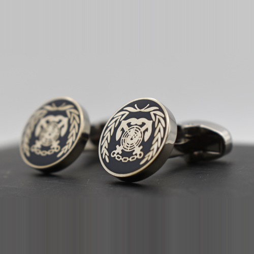 Silver Brass Cufflinks with Classic Anchor Design Gift Box for Men | Gift For Men