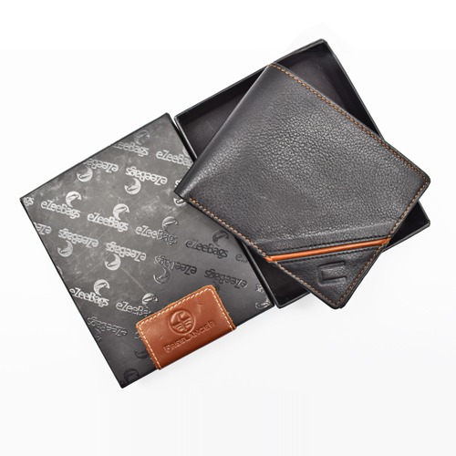 Men's Money Clip Leather Bi-Fold Slim Wallet With Card Holder & Money Clipper.