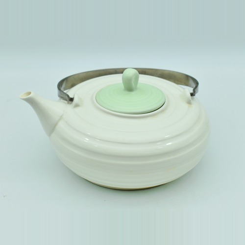 Green|Tea and Coffee Cup and Saucer with Kettle, Set of 5 Pieces