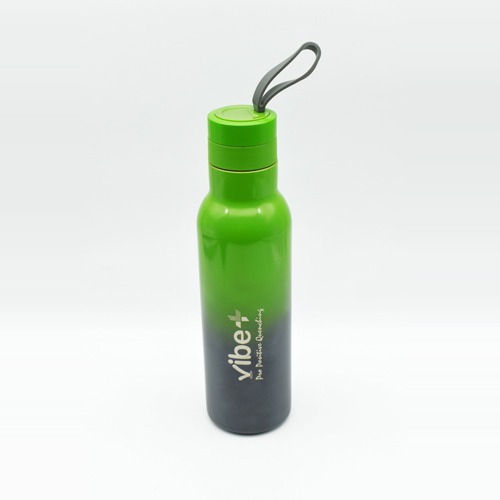 Vacuum Bottle | Thermal Bottle Black And Green Colour Shine | Water Bottle