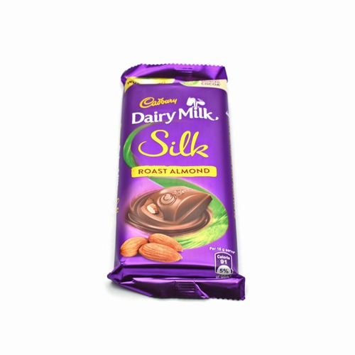 Cadbury Dairy Milk Silk Roast Almond Chocolate Bar, 143 g