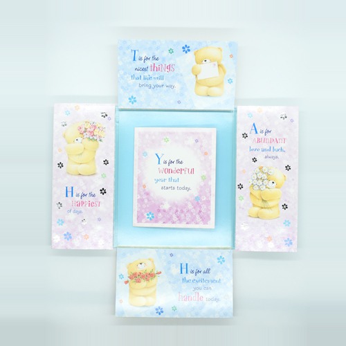 Two Fold Birthday Card With Multiple Cards Inside