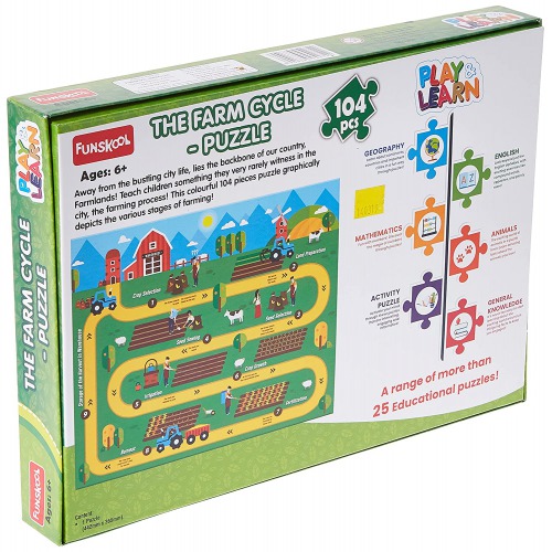 Funskool Play & Learn-Farming Cycle, Educational Puzzle, for  Kids