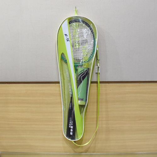 Green Batminton Settle Newest Steel Shaft Badminton Racket Set